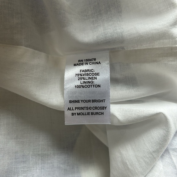 Crosby BY MOLLIE BURCH Hunter Dress Aegean Bloom Babydoll Sz S NEW - Picture 11 of 11